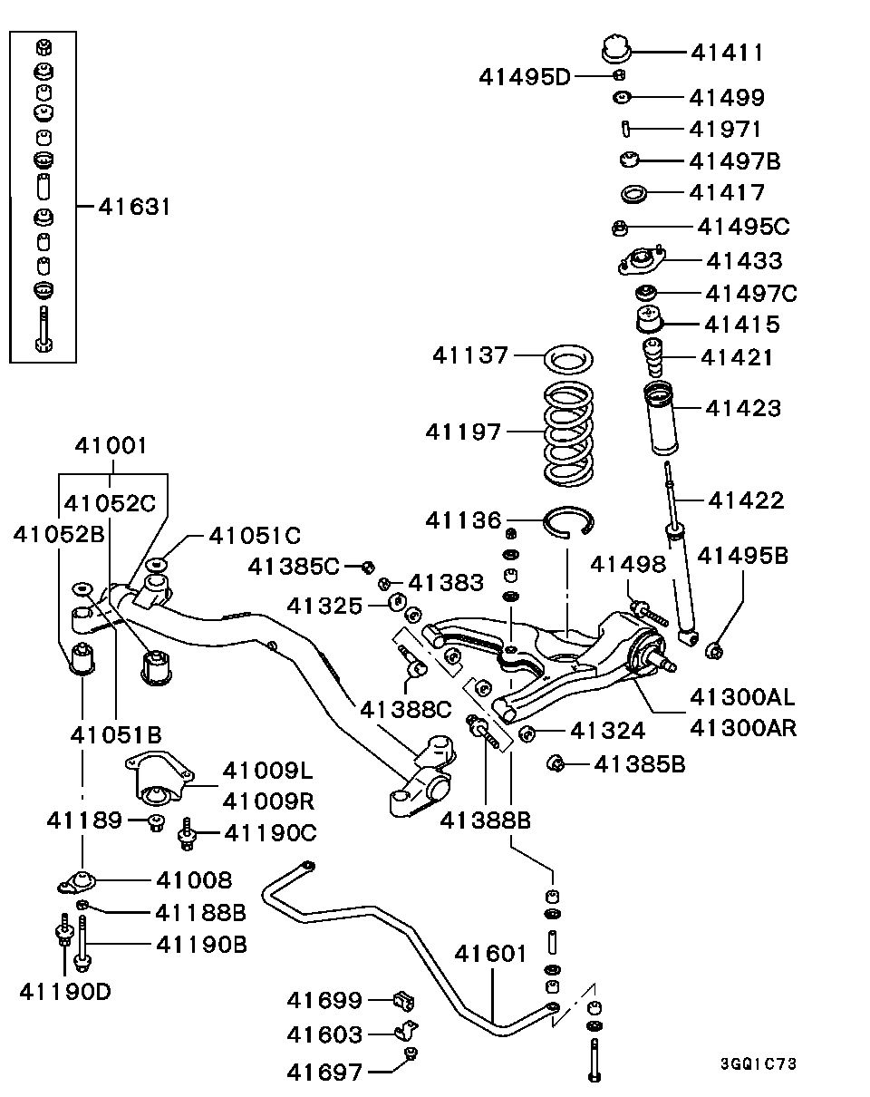 Mitsubishi MR267835 - Амортисьор vvparts.bg