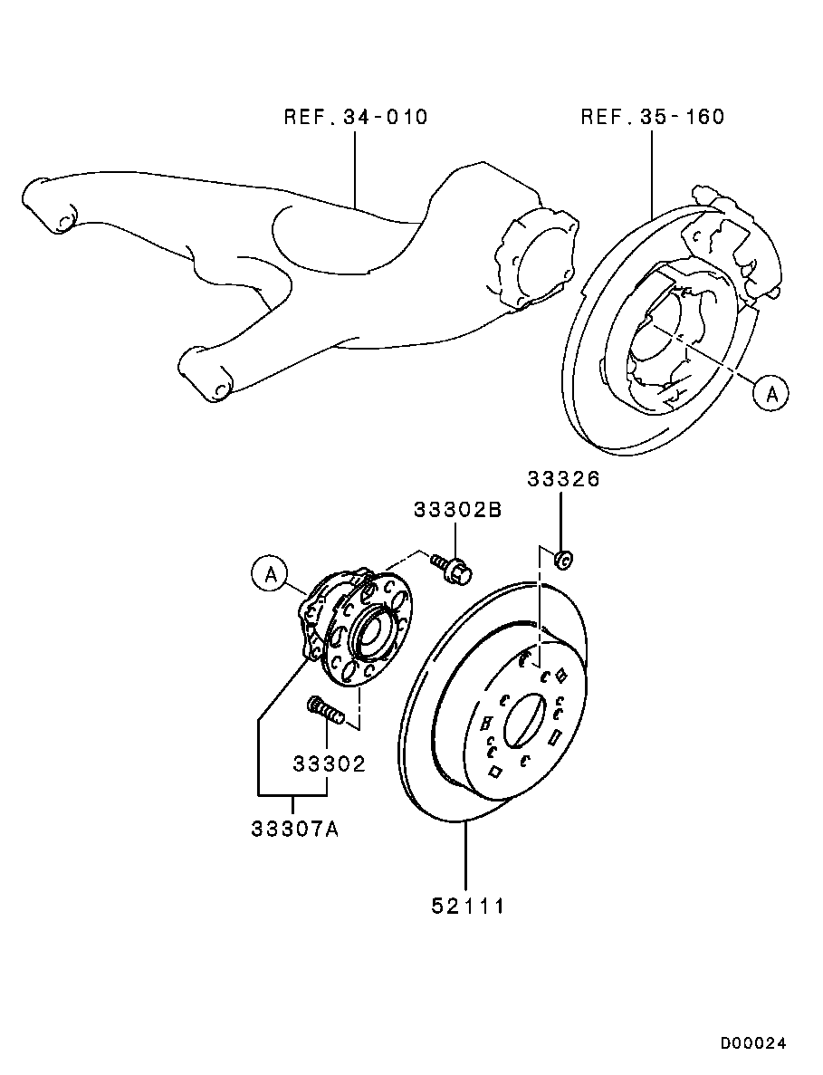 Mitsubishi MR955407 - Спирачен диск vvparts.bg