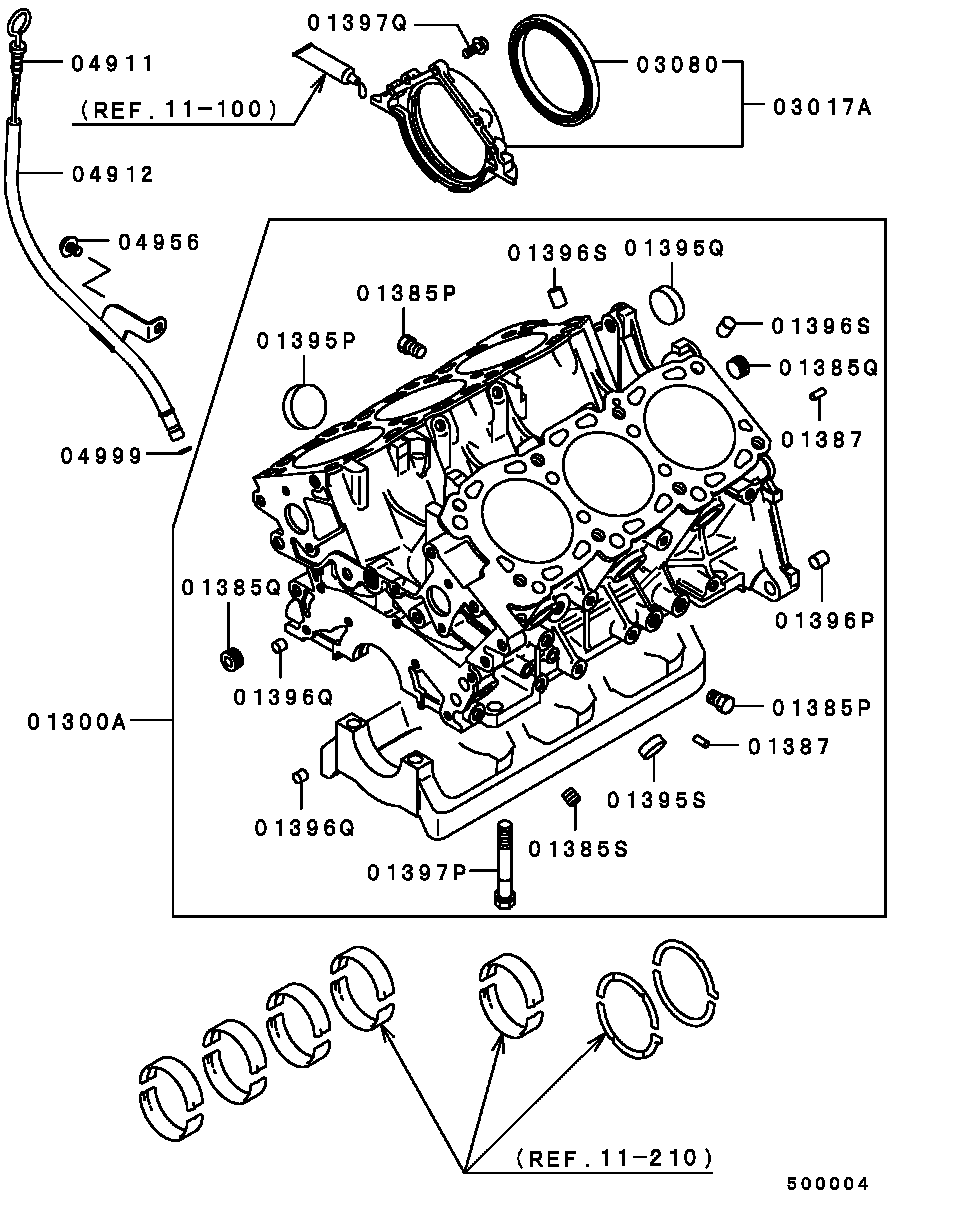 Mitsubishi MD12 0699 - Семеринг, колянов вал vvparts.bg