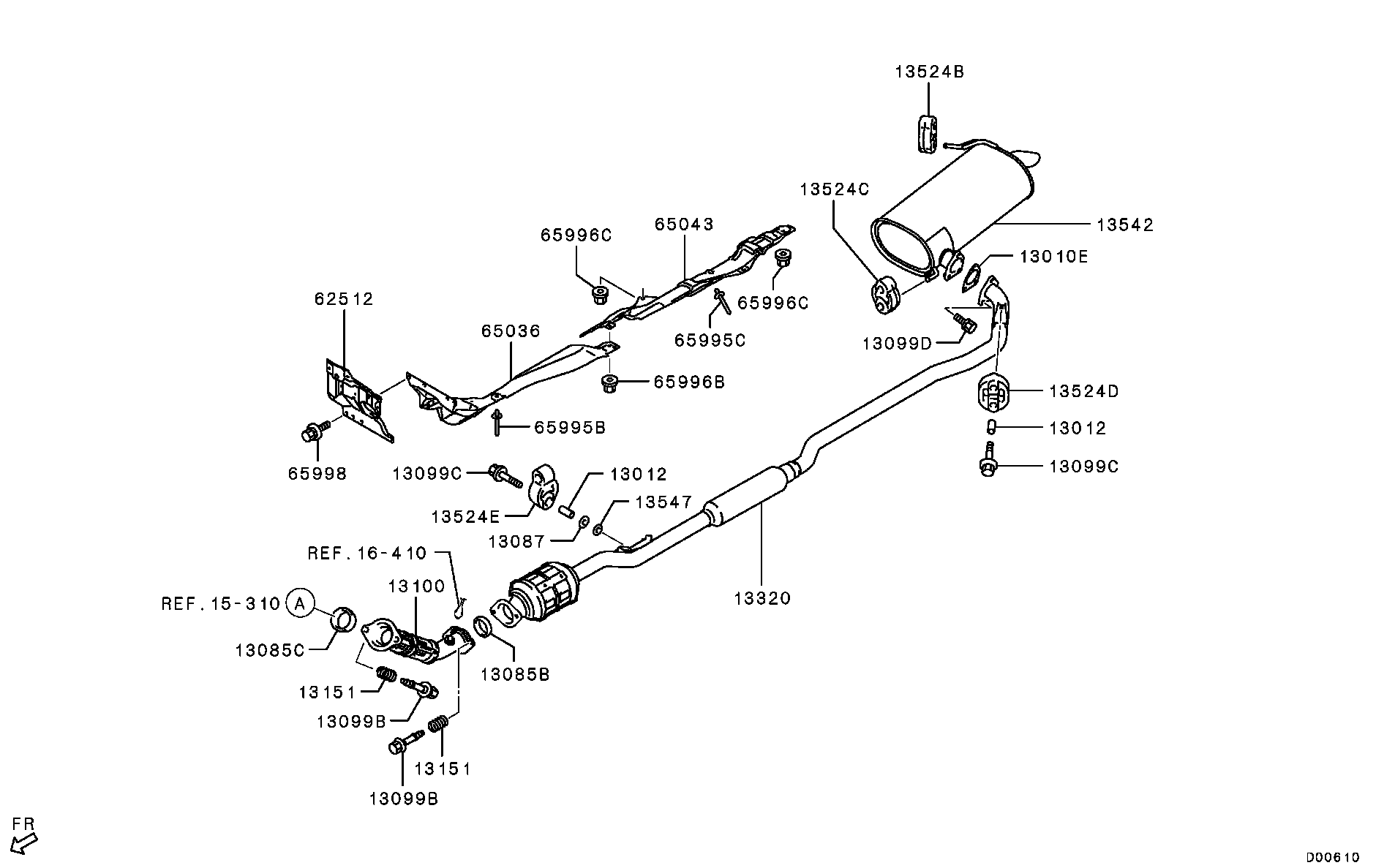 Mitsubishi 1571B134 - Крайно гърне vvparts.bg