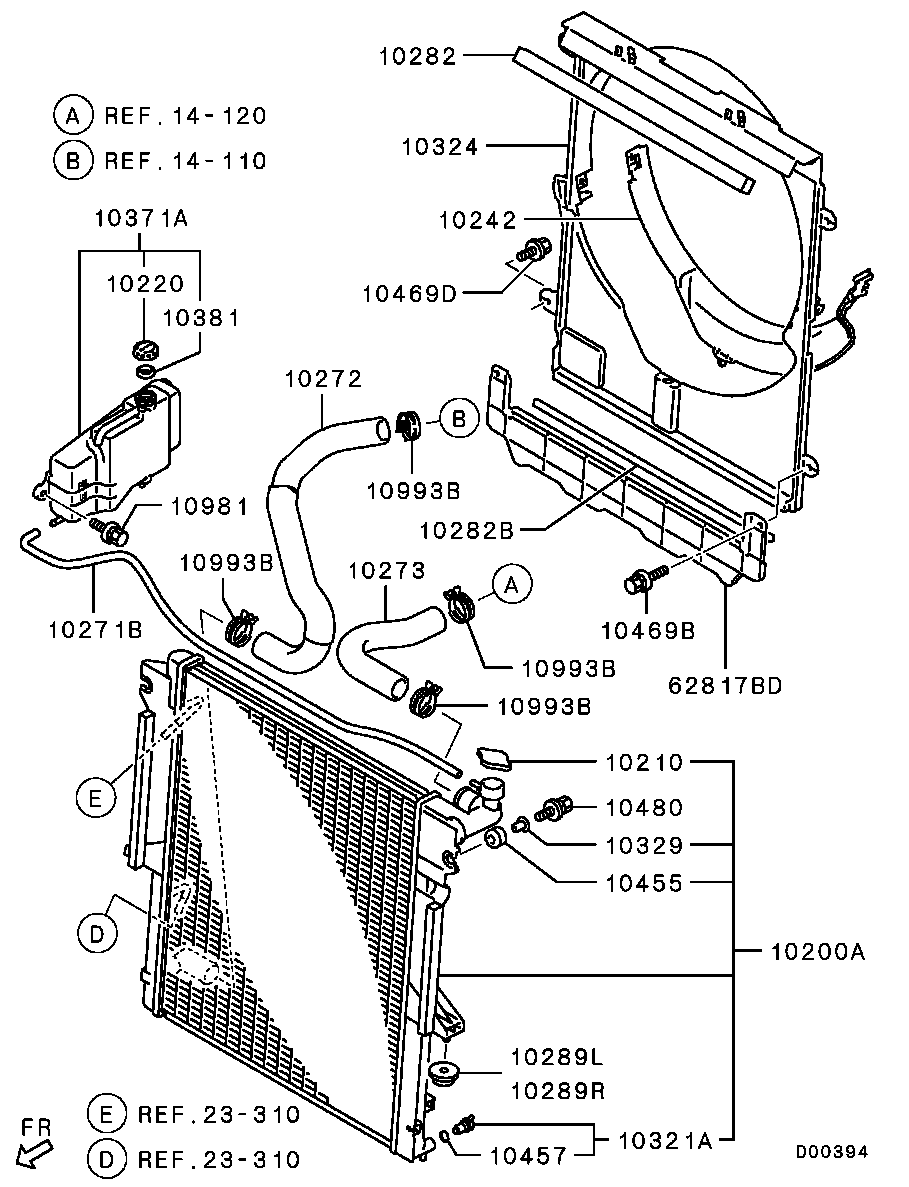 Mitsubishi 1350A920 - Капачка, радиатор vvparts.bg