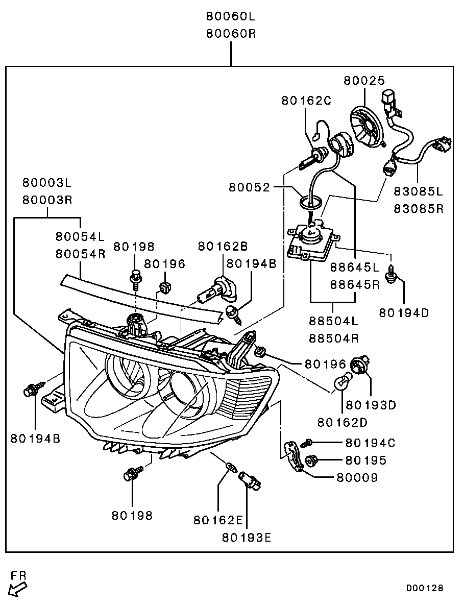 Mitsubishi 8301C042 - Крушка с нагреваема жичка, осветление на уредите vvparts.bg