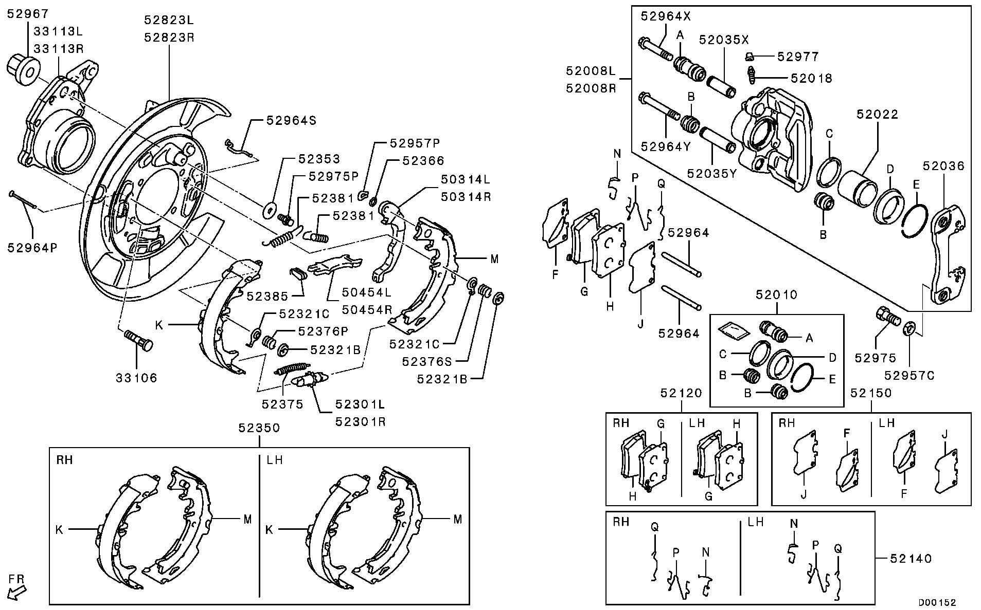 Mitsubishi MR307413 - Спирачен апарат vvparts.bg