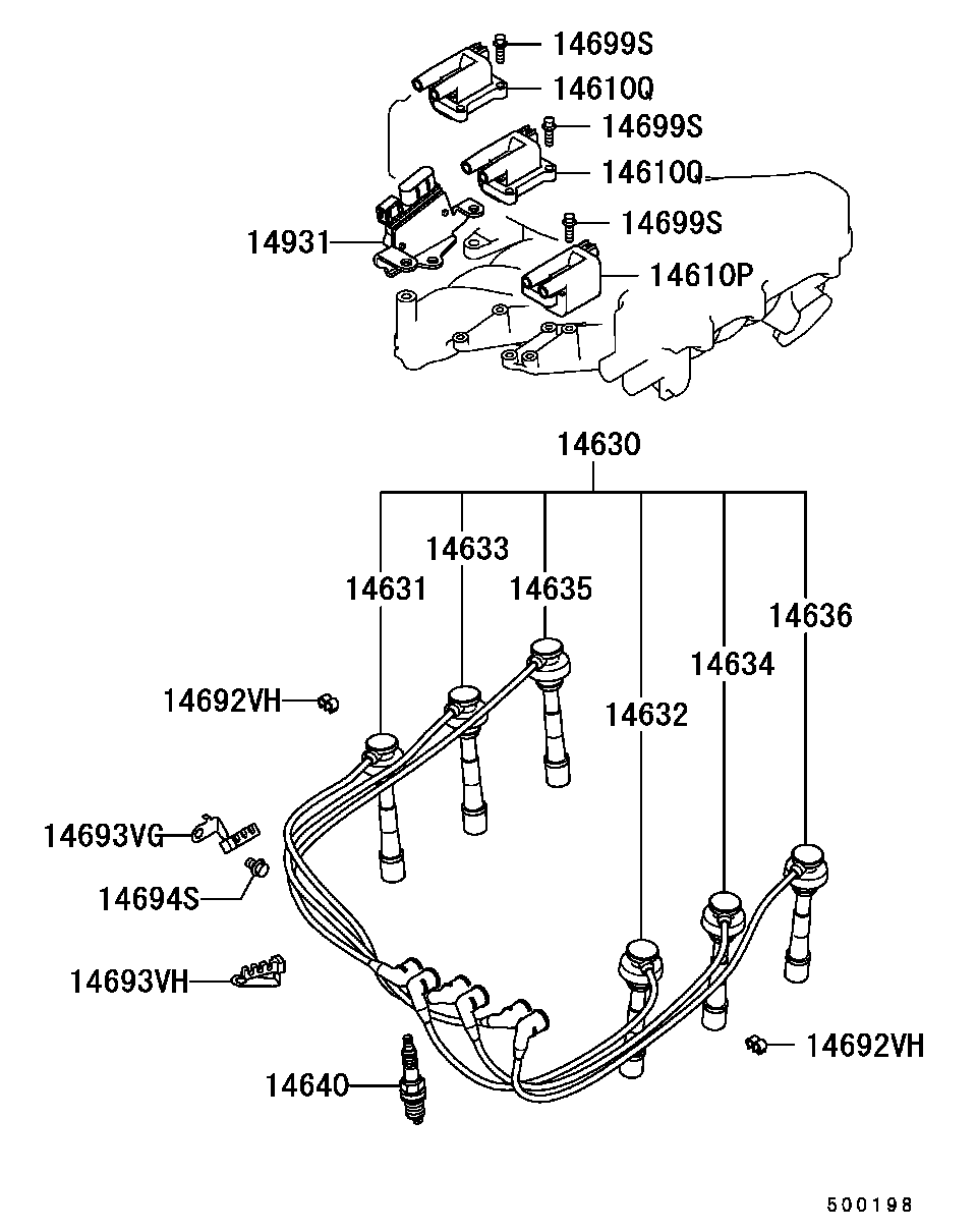 Mitsubishi MS 851 022 - Запалителна свещ vvparts.bg