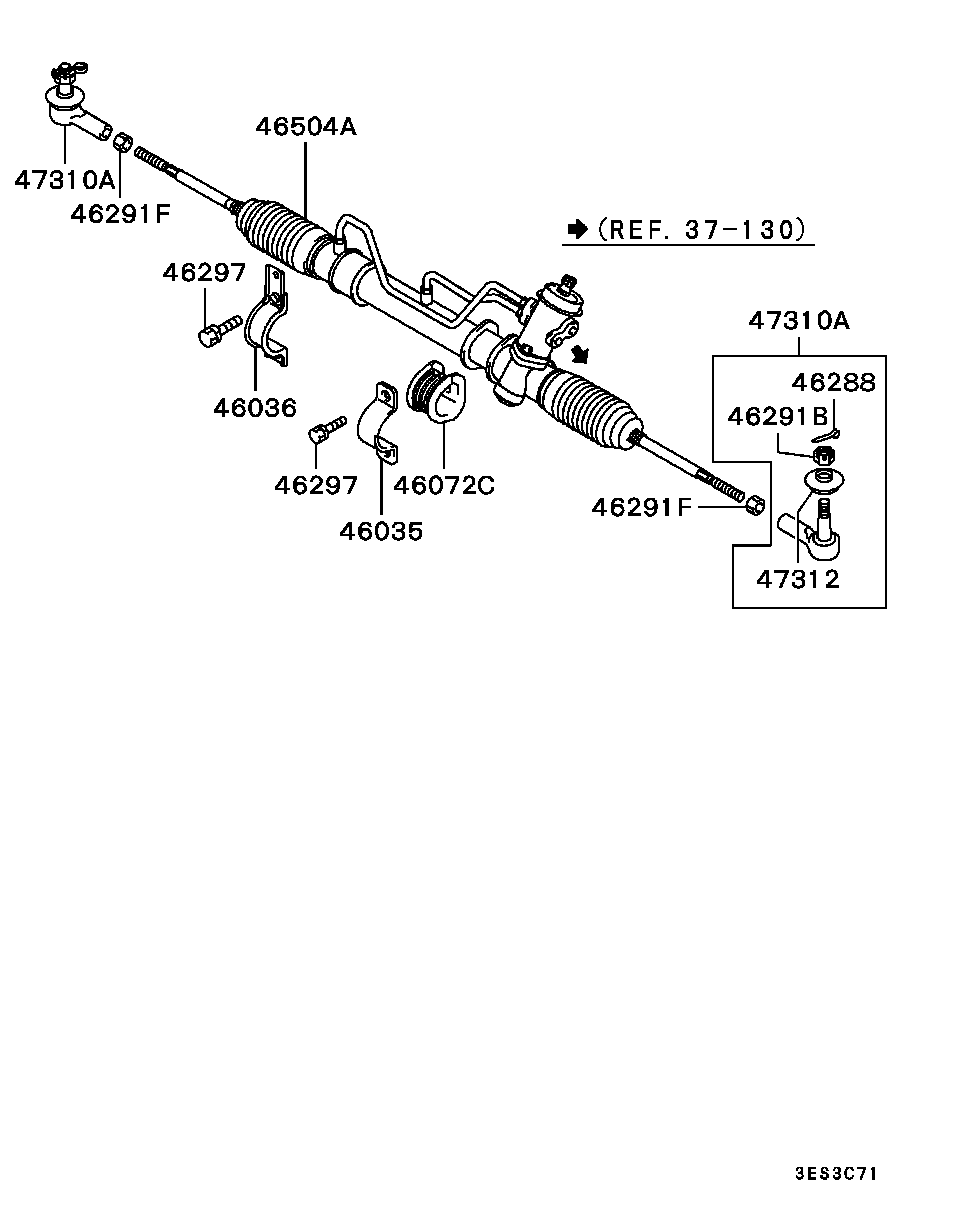 Hyundai MB91 2076 - Накрайник на напречна кормилна щанга vvparts.bg