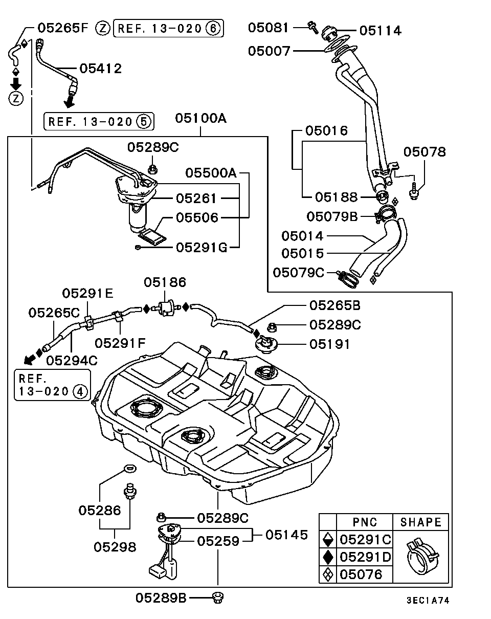 Chrysler MR241351 - Горивна помпа vvparts.bg