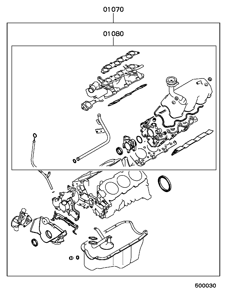 Chrysler MD997517 - GASKET KIT,ENG OVERHAUL vvparts.bg