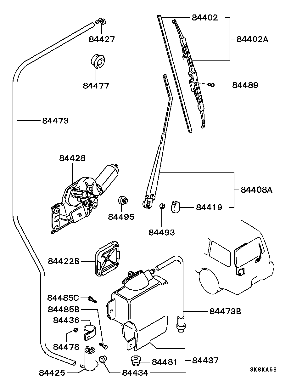 Mitsubishi MR339500 - Перо на чистачка vvparts.bg