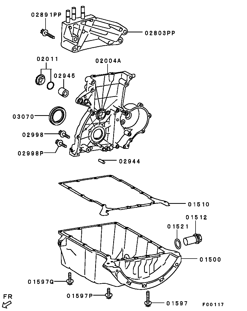 Mitsubishi MN960033 - Семеринг, колянов вал vvparts.bg