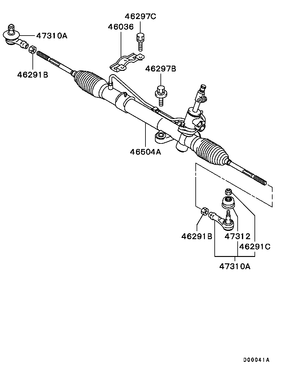 CITROËN 4422A002 - Накрайник на напречна кормилна щанга vvparts.bg