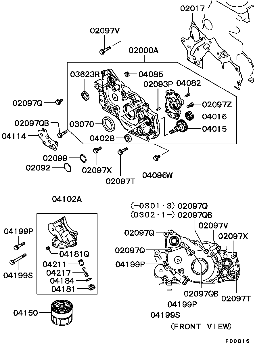 Mitsubishi MD343563 - Семеринг, колянов вал vvparts.bg