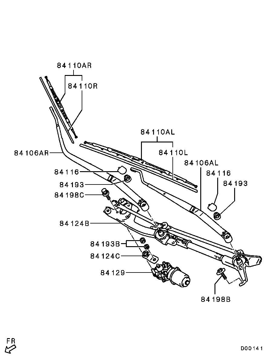 Mitsubishi 8250A248 - Перо на чистачка vvparts.bg