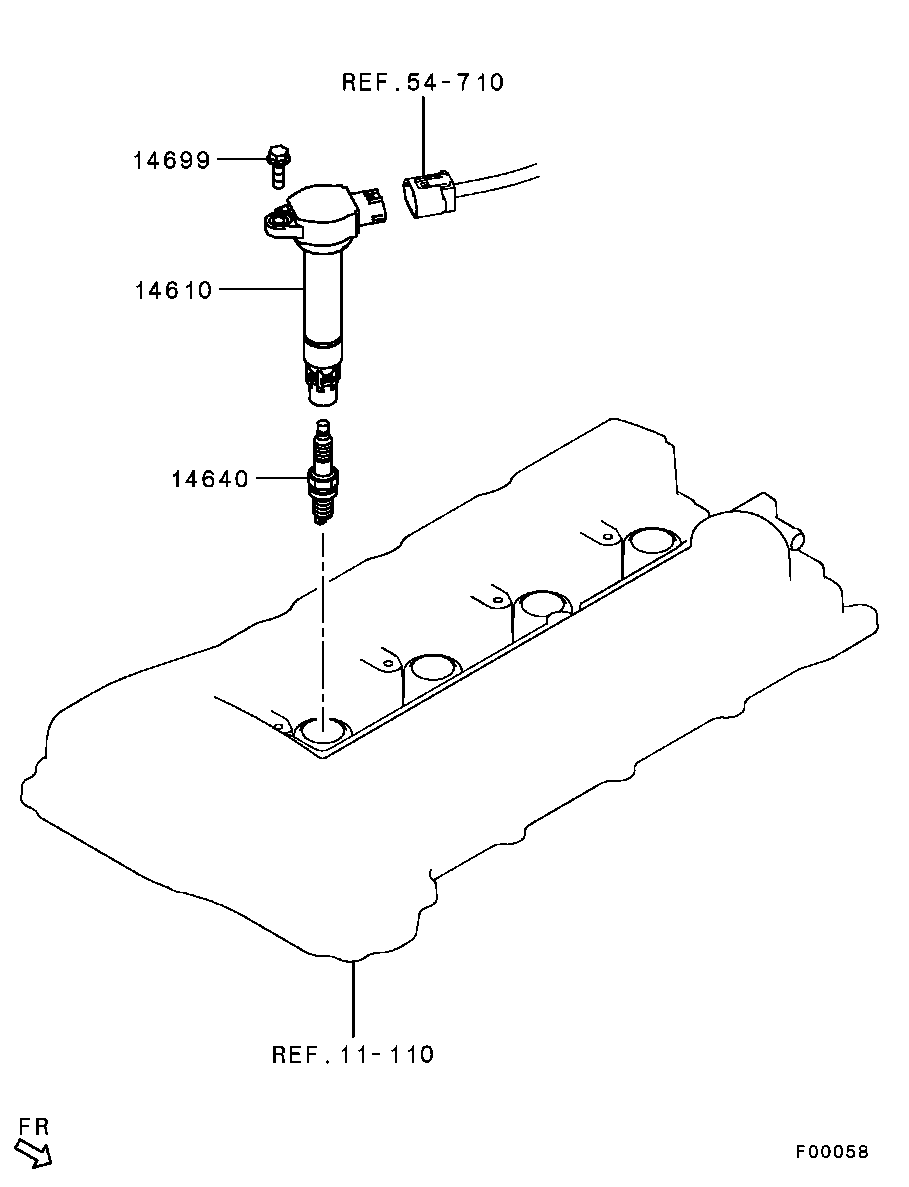 Mitsubishi MN 163 236 - Запалителна свещ vvparts.bg