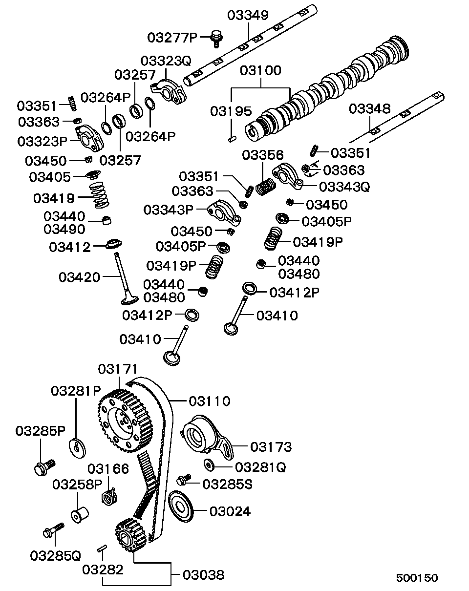 Mitsubishi MD11 5472 - Гумичка на клапан, уплътн. пръстен, стъбло на кл. vvparts.bg