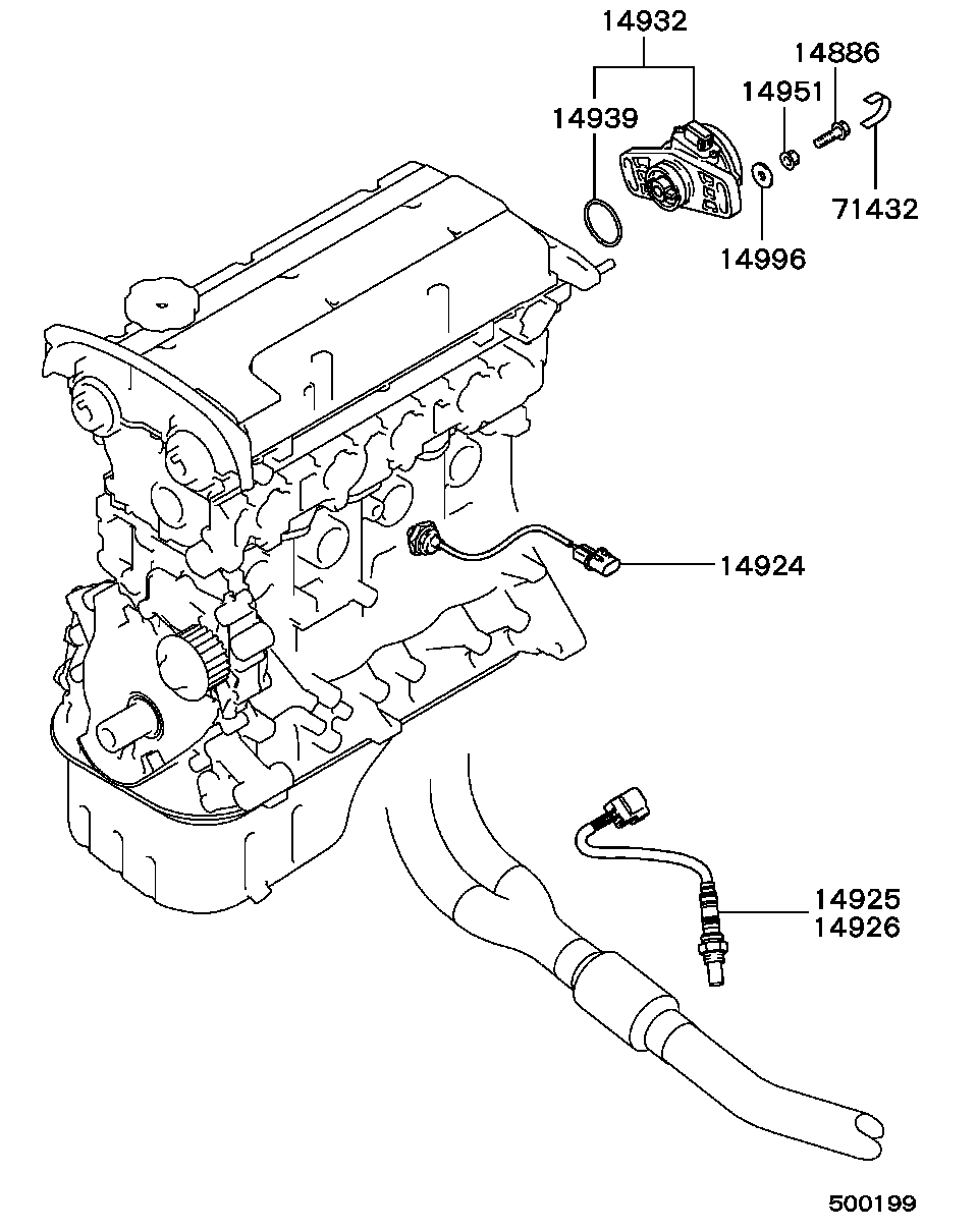 Dodge MD182691 - Ламбда-сонда vvparts.bg