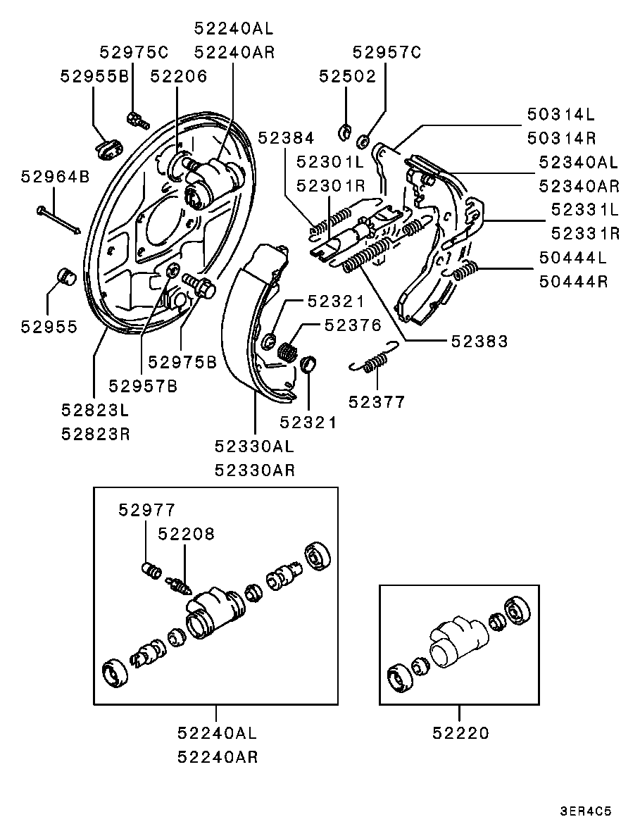 Proton MB85 8684 - Комплект спирачна челюст vvparts.bg