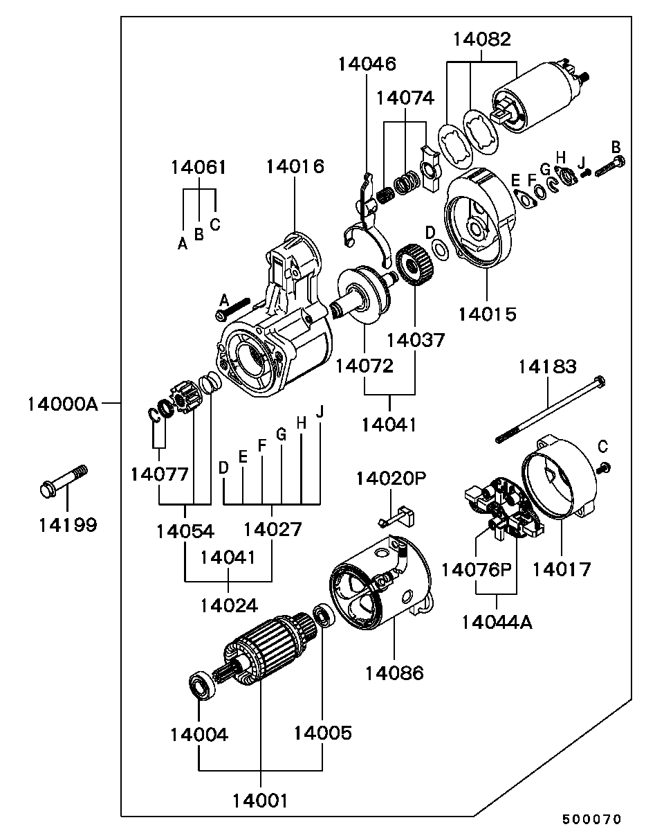 Hyundai MD191433 - Стартер vvparts.bg