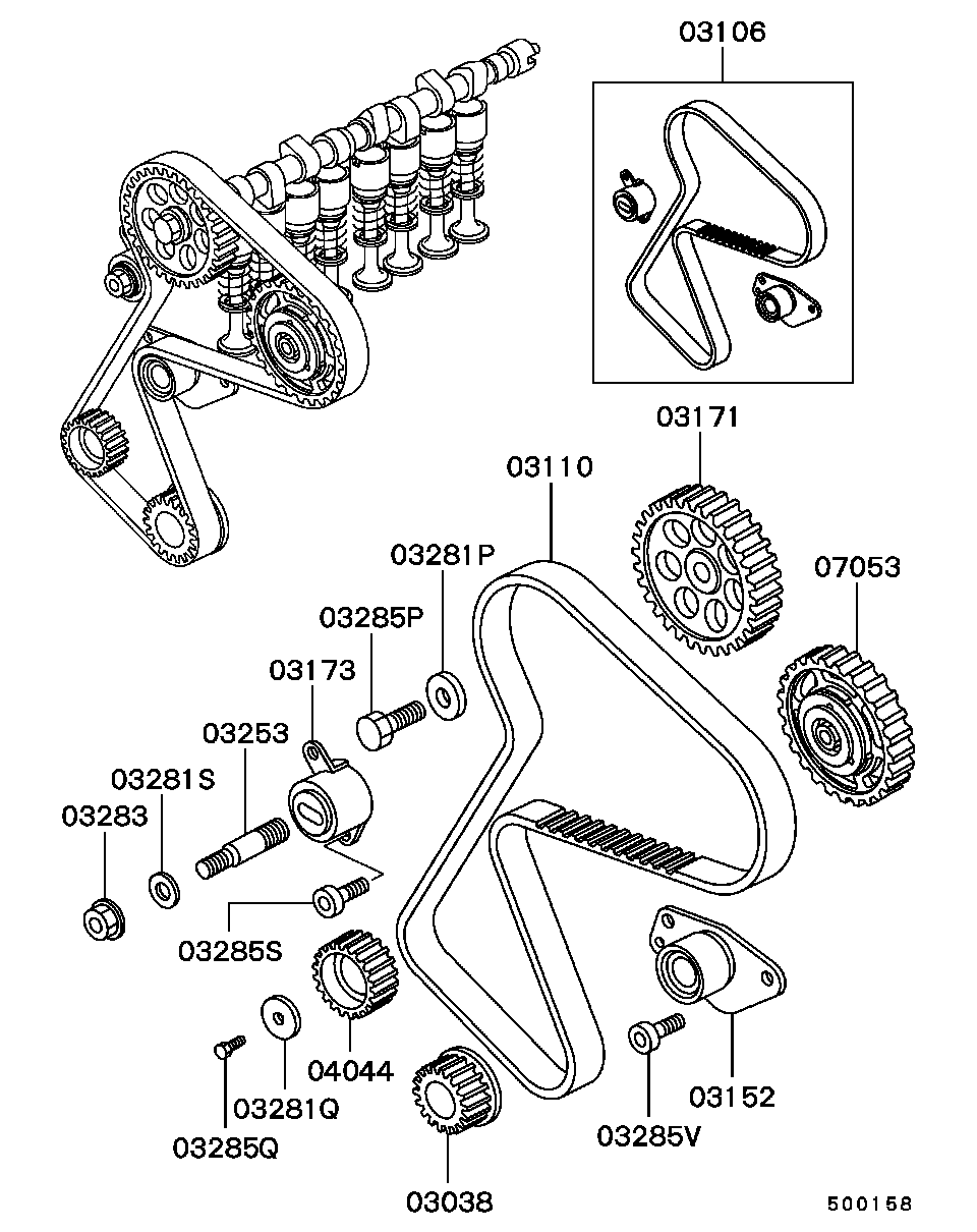 MAZDA M855992 - Паразитна / водеща ролка, зъбен ремък vvparts.bg