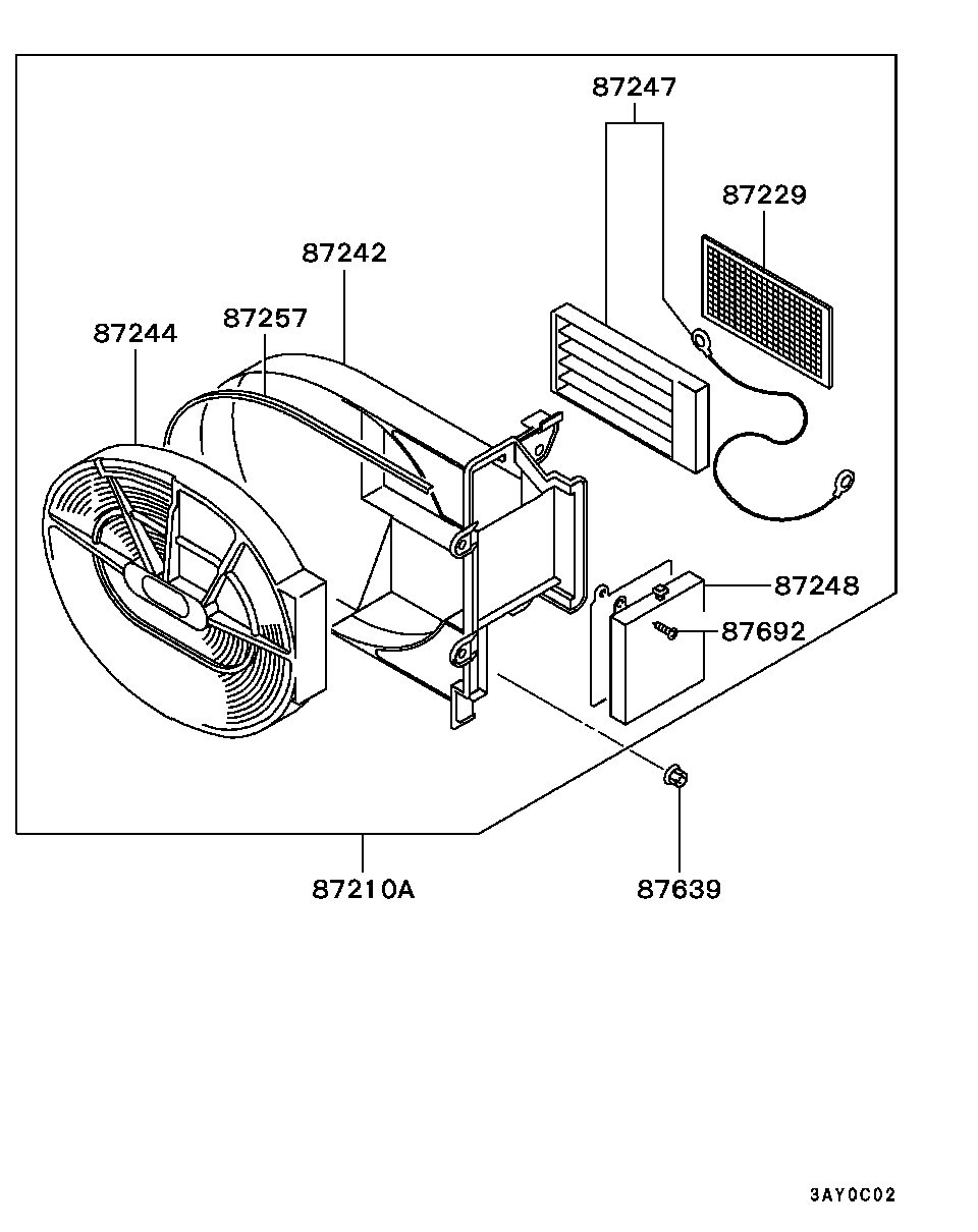 Mitsubishi MR 460201 - Филтър купе (поленов филтър) vvparts.bg