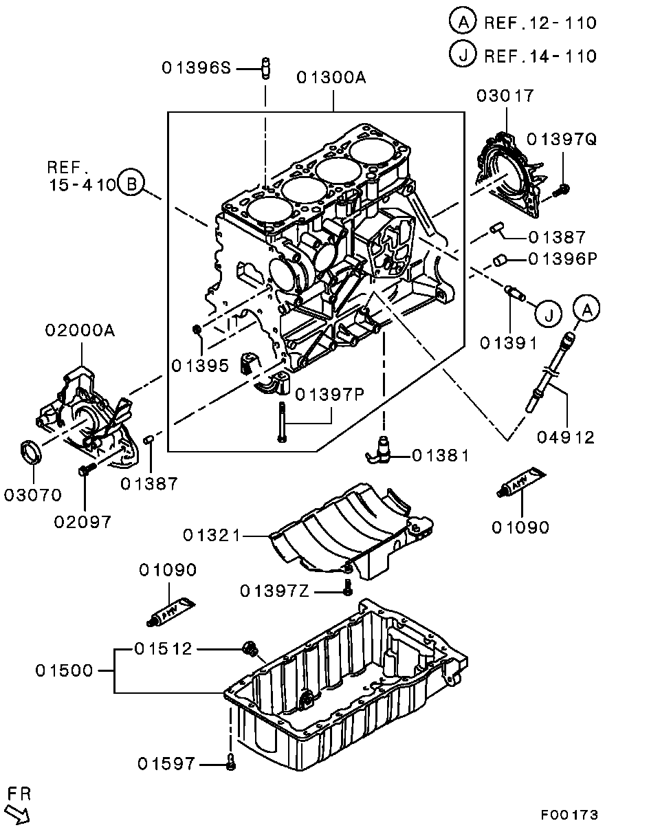 Mitsubishi MN980017 - Болтова пробка, маслен картер vvparts.bg