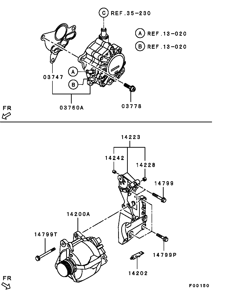 Mitsubishi 1800A066 - Генератор vvparts.bg