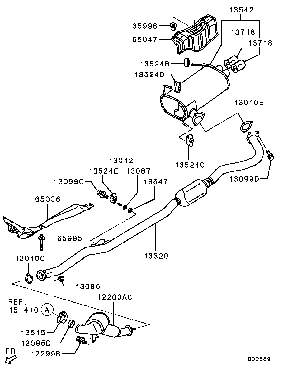 Mitsubishi MR431634 - Държач, гърне vvparts.bg