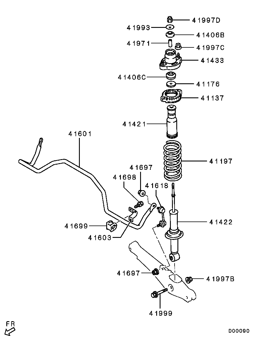 Dodge 9076A001 - Тампон на макферсън vvparts.bg