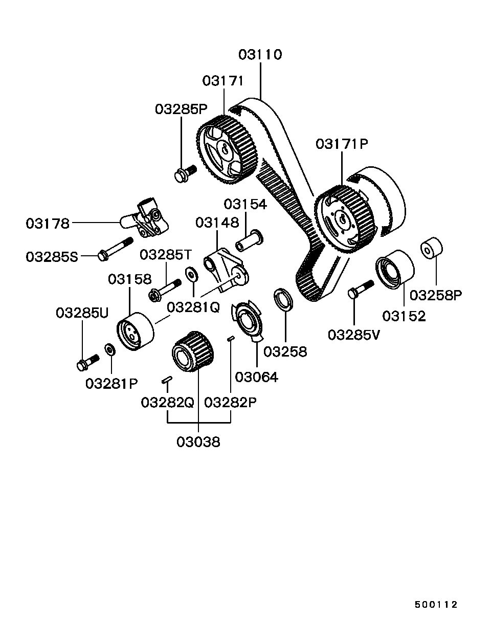 Mitsubishi MD34 1830 - Обтягащо рамо, ангренаж vvparts.bg