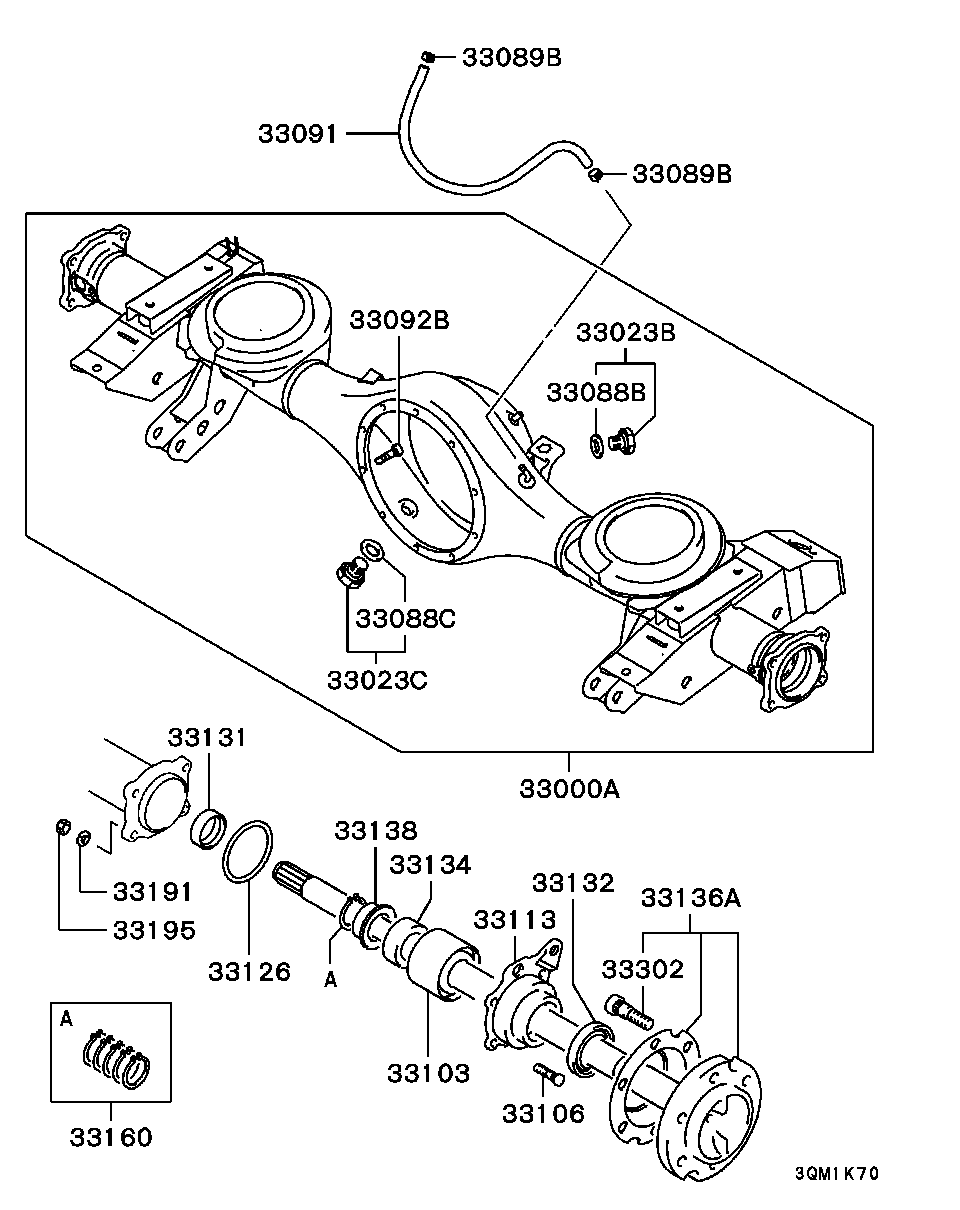 Mitsubishi MB664611 - Комплект колесен лагер vvparts.bg