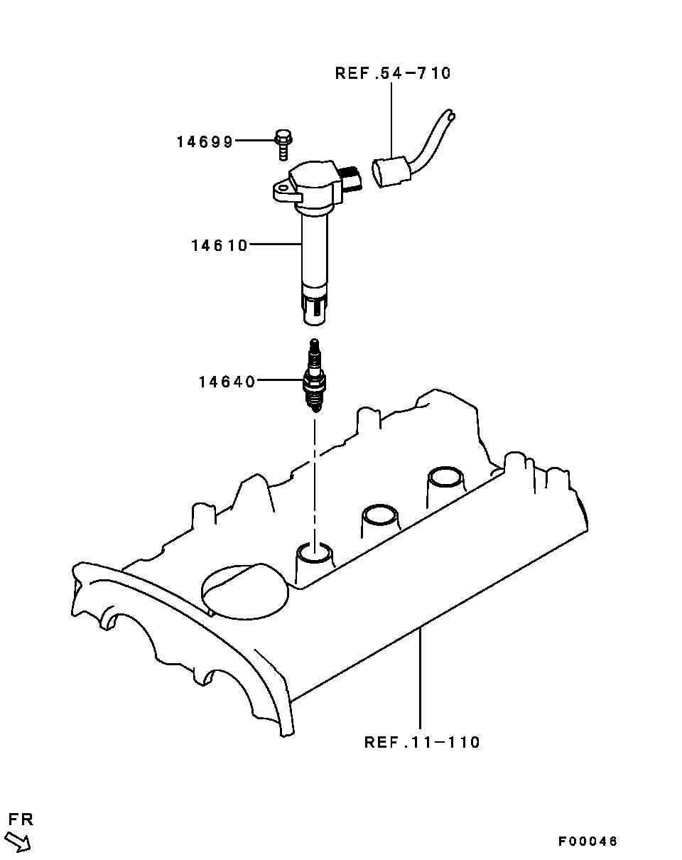 Mitsubishi 1822 A005 - Запалителна свещ vvparts.bg