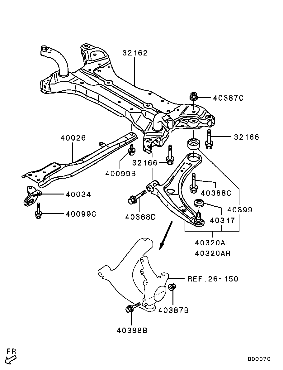 AUDI 4013A281 - Носач, окачване на колелата vvparts.bg