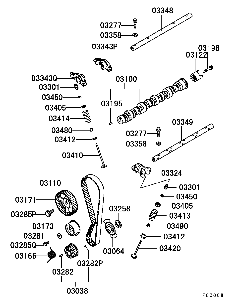 Changhe MD356509 - TENSIONER,TIMING BELT vvparts.bg