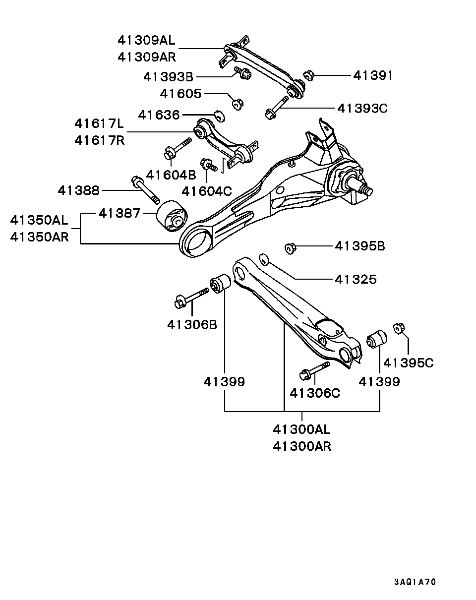 Mitsubishi MR915105 - Тампон, носач vvparts.bg