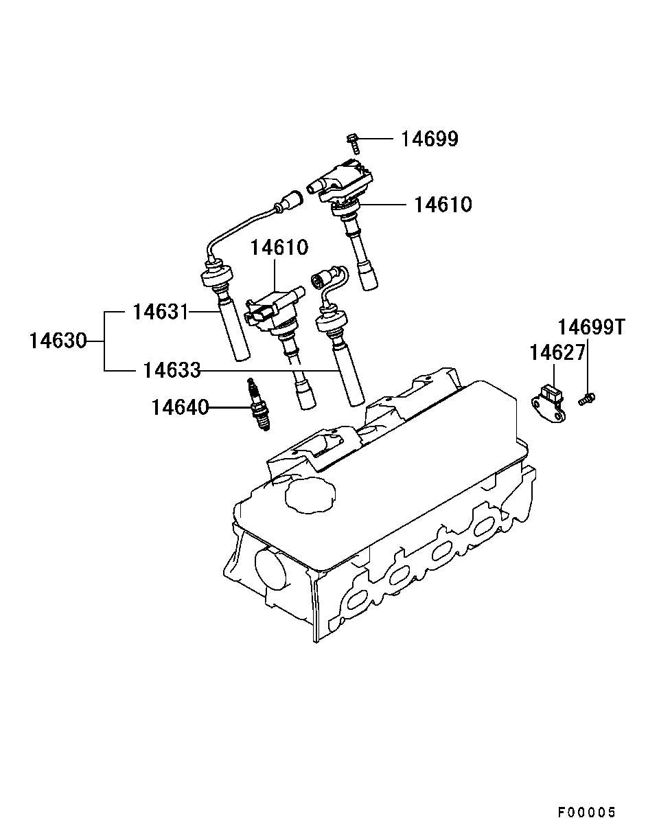 Mitsubishi MD365102 - Комплект запалителеи кабели vvparts.bg