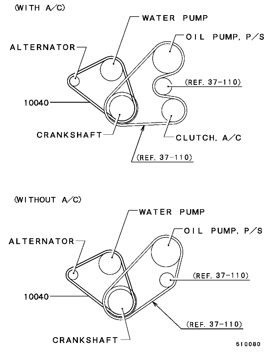 Mitsubishi MD349465 - Пистов ремък vvparts.bg