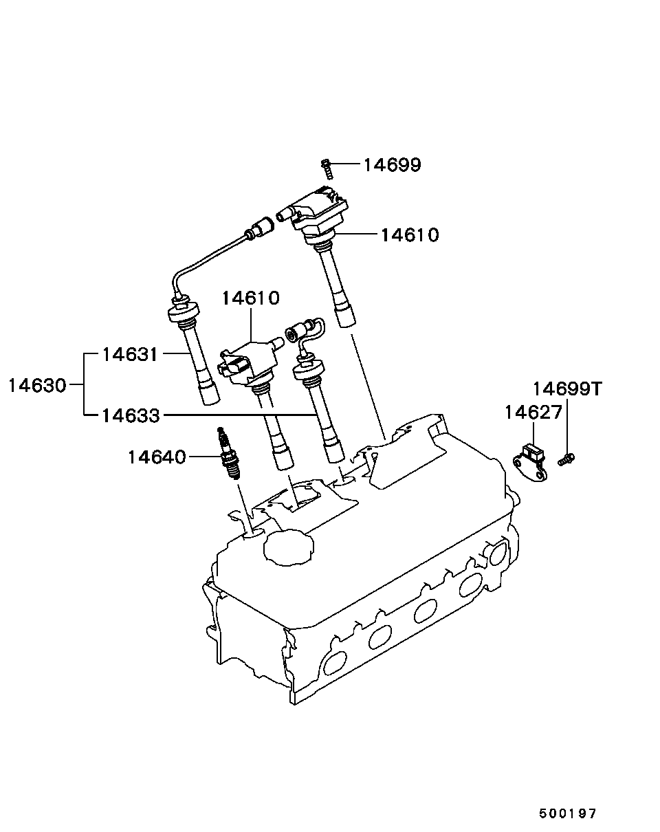 Chrysler MD334043 - Комплект запалителеи кабели vvparts.bg