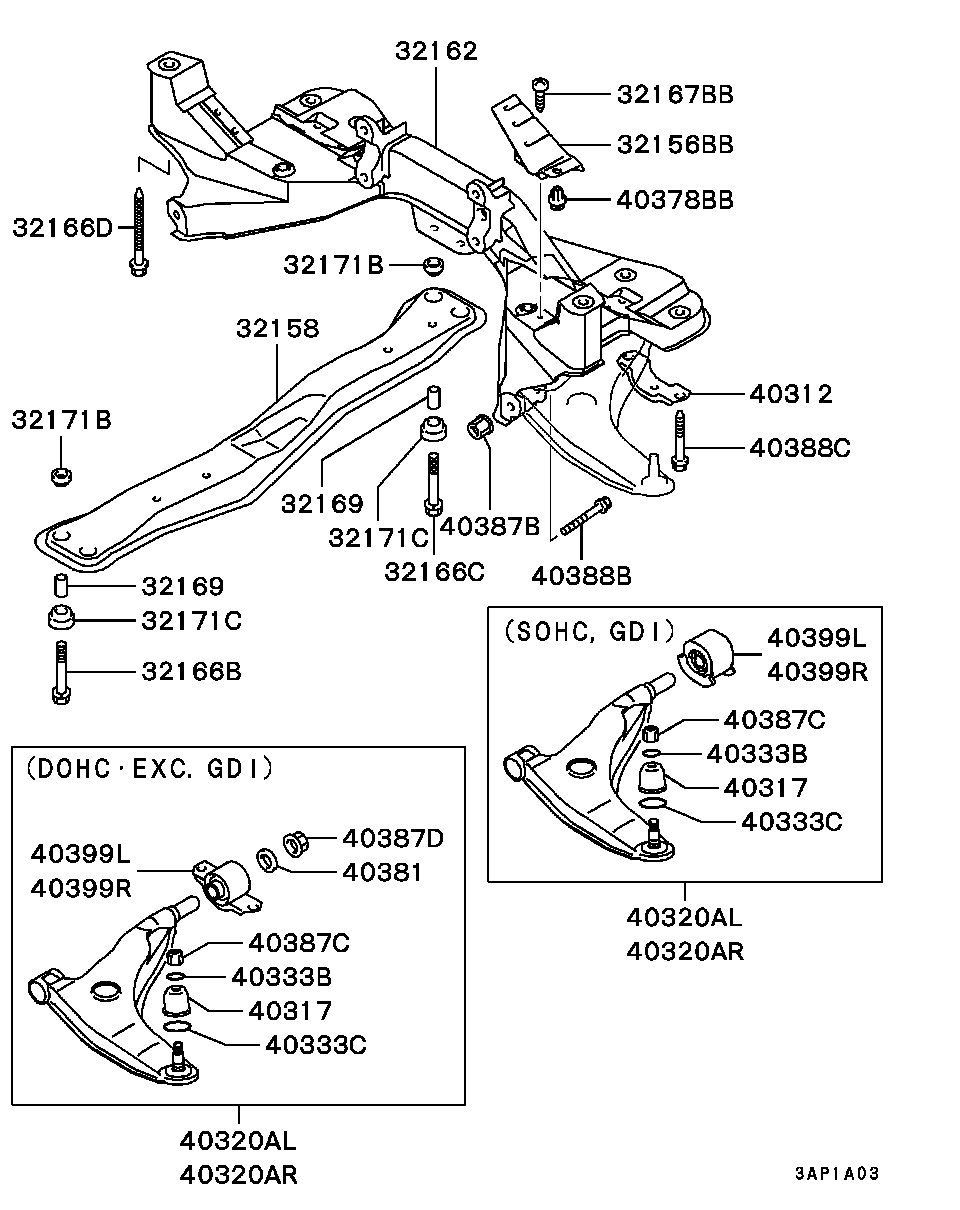 Proton MB 808 909 - Тампон, носач vvparts.bg