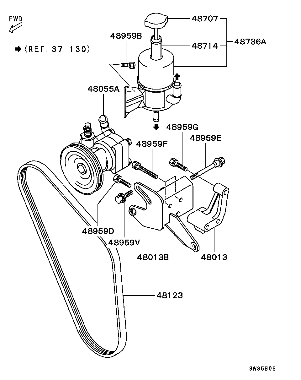 Hyundai MD311704 - Пистов ремък vvparts.bg