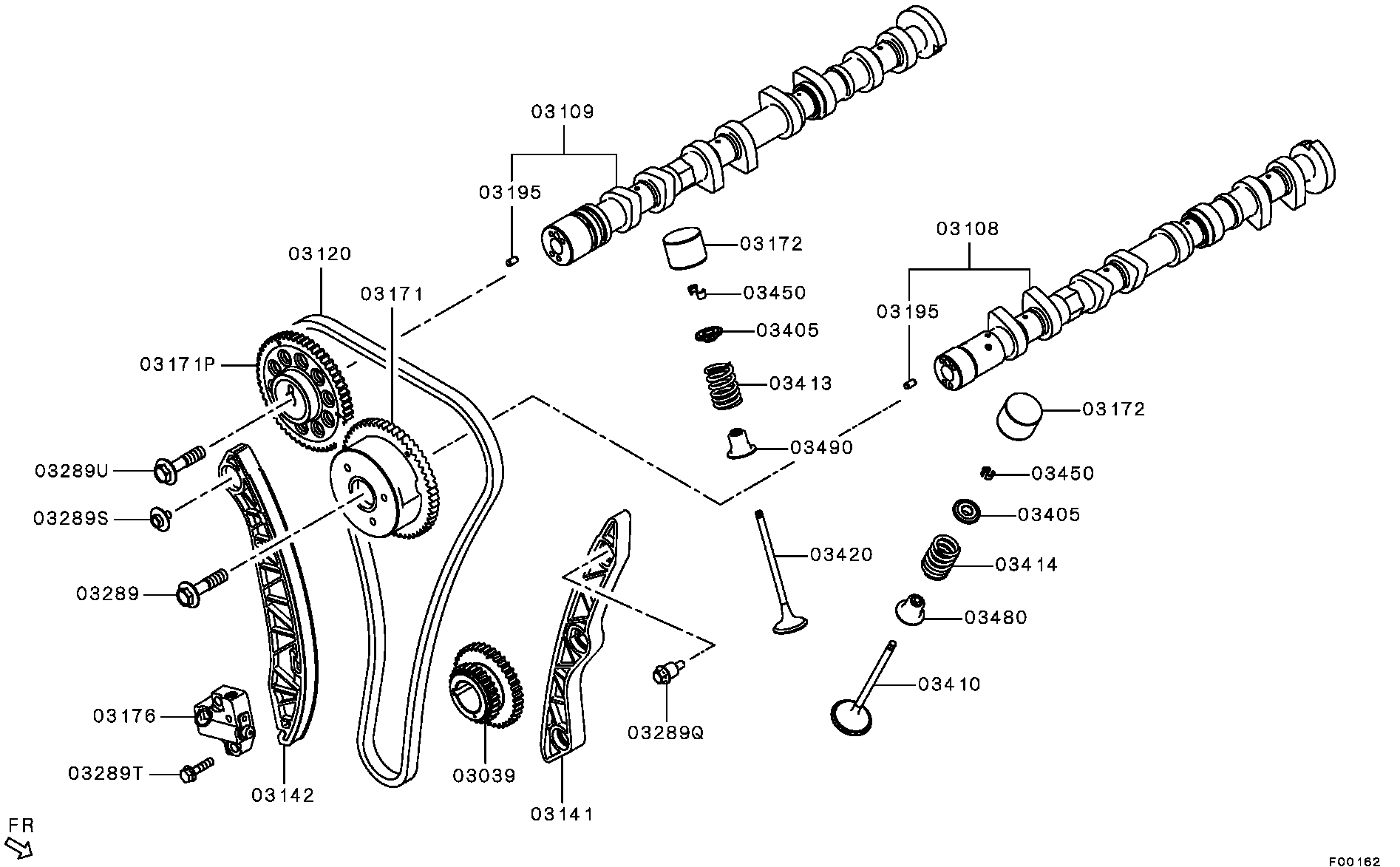 KIA MN183891 - Комплект ангренажна верига vvparts.bg