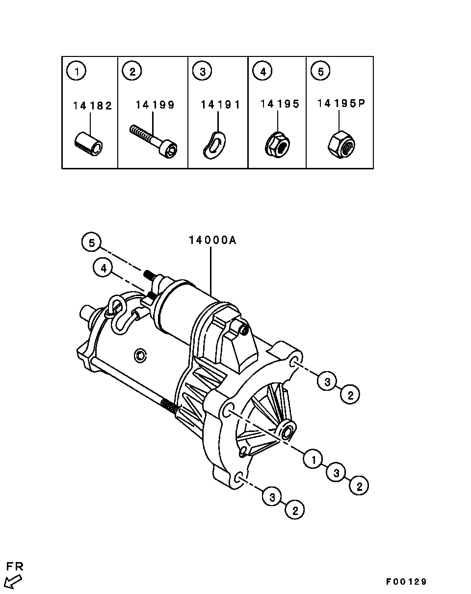 Mitsubishi 1810A101 - Стартер vvparts.bg