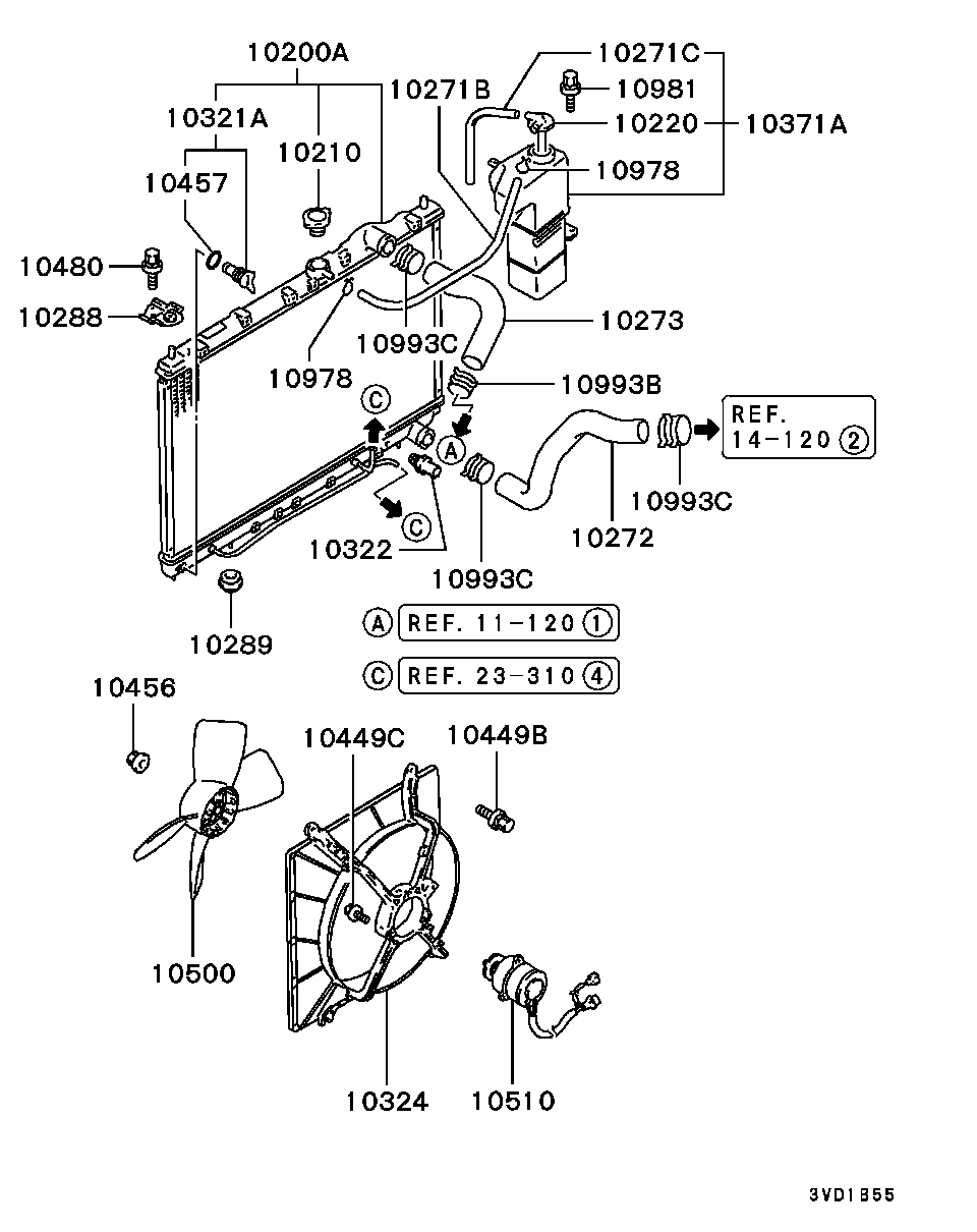 Mitsubishi MB660667 - Капачка, радиатор vvparts.bg