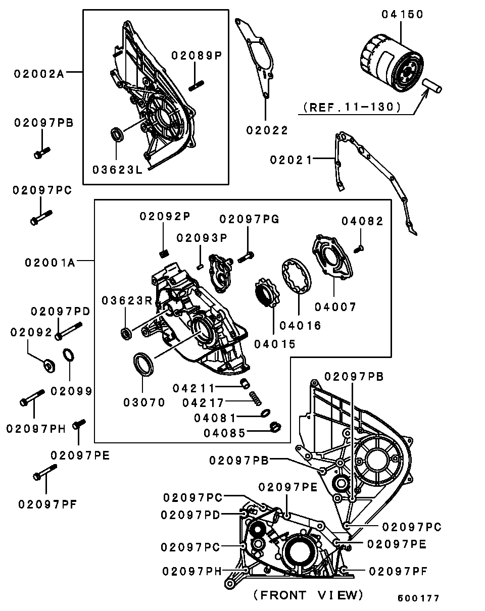 Mitsubishi MD326489 - Маслен филтър vvparts.bg