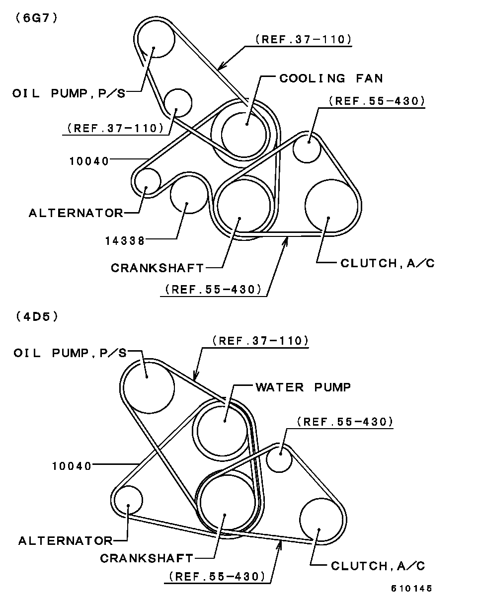 Mitsubishi MD340661 - Трапецовиден ремък vvparts.bg