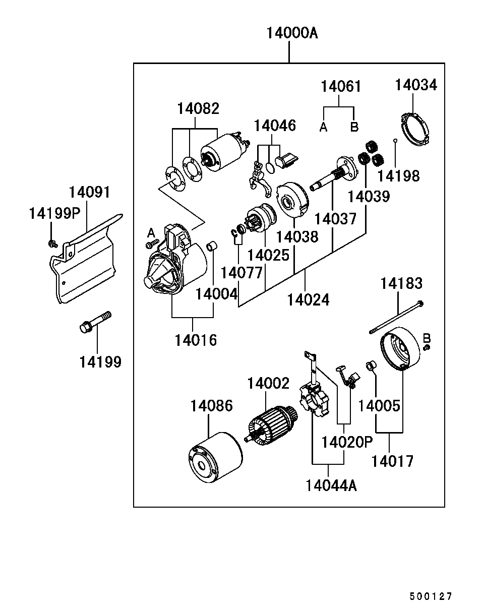 Mitsubishi MD362910 - Стартер vvparts.bg