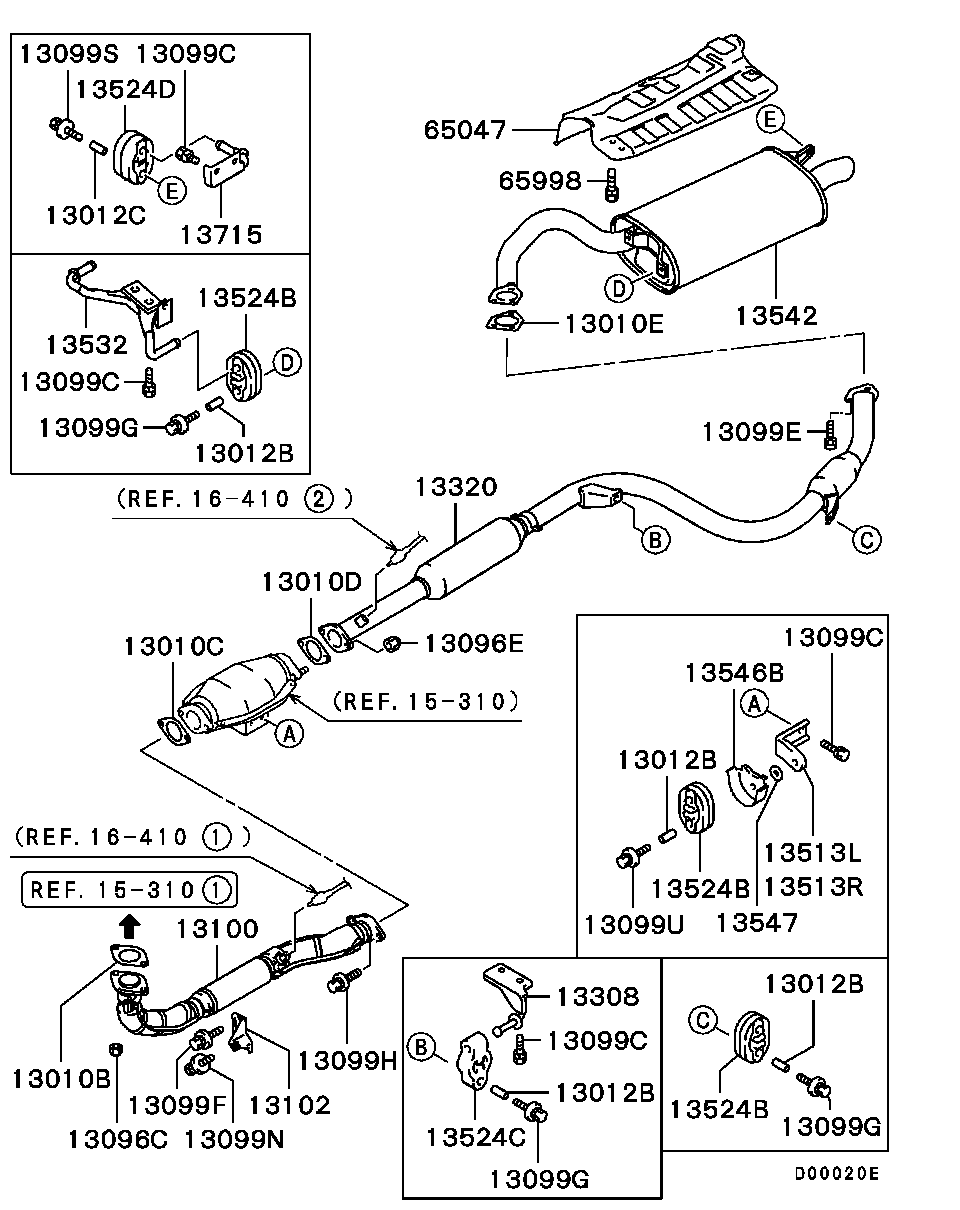 Mitsubishi MR266173 - Лагерна втулка, стабилизатор vvparts.bg