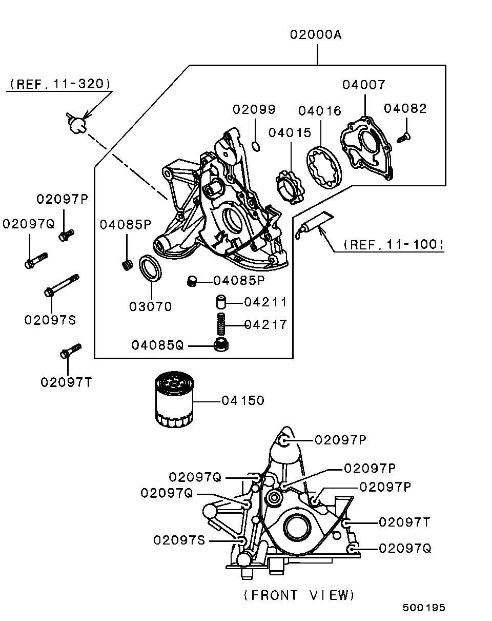 Mitsubishi MD 348631 - Маслен филтър vvparts.bg