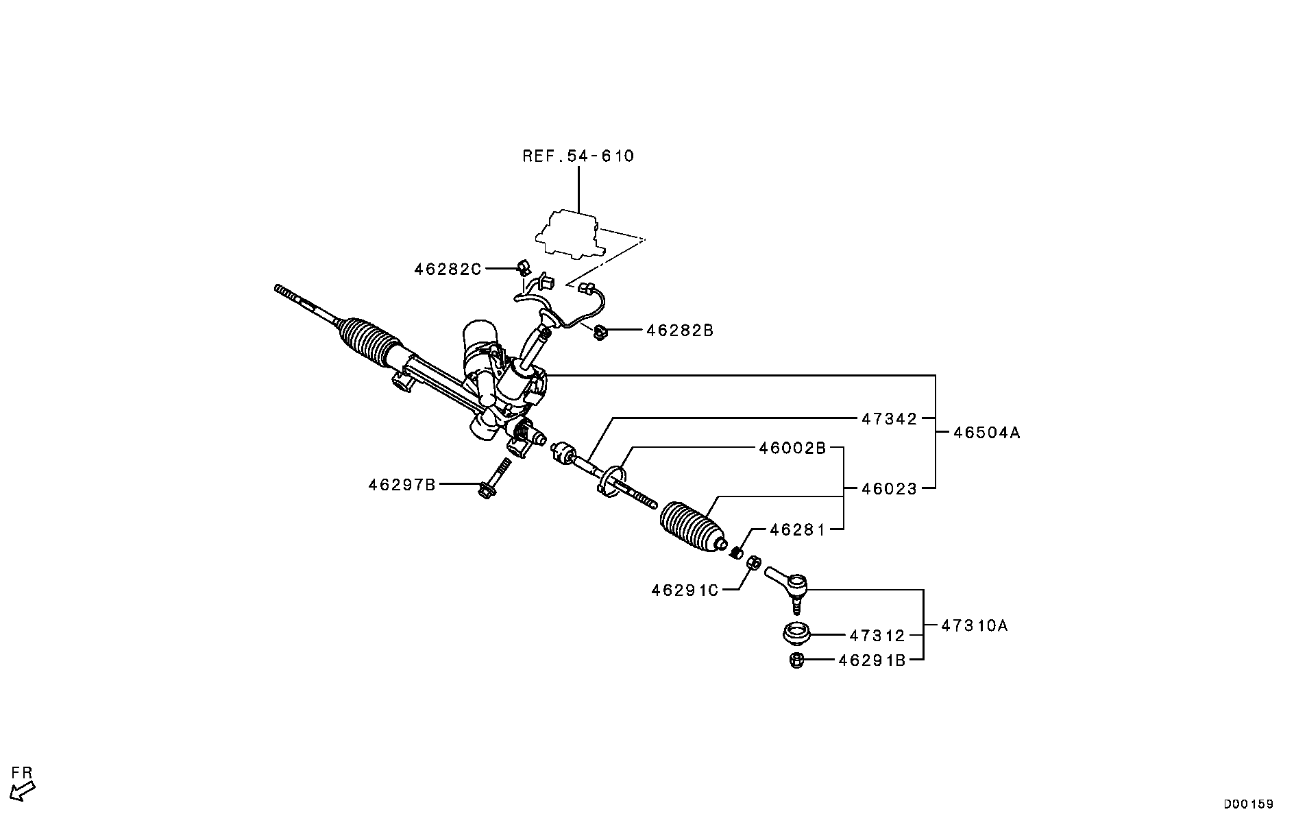 Hyundai MR476457 - Накрайник на напречна кормилна щанга vvparts.bg