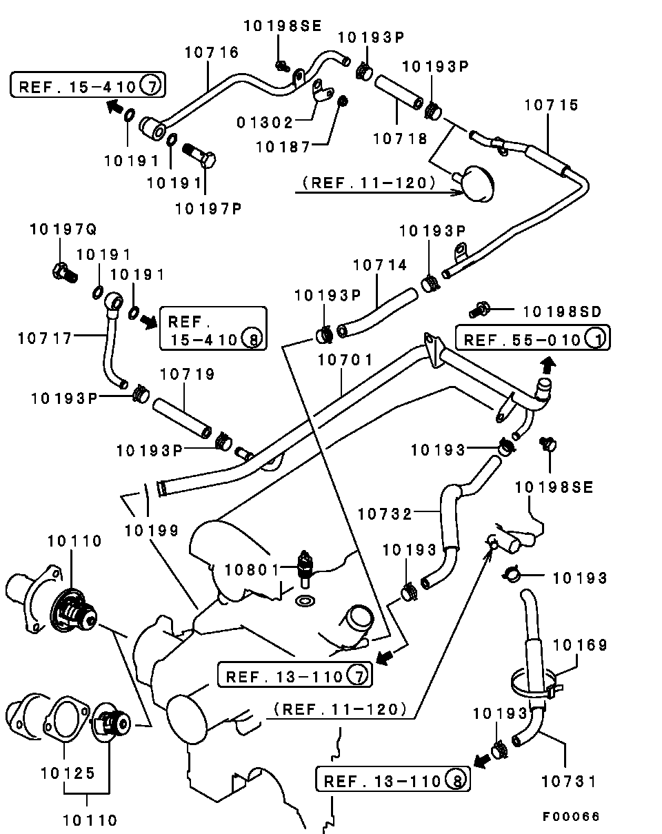 Mitsubishi MD165629 - Термостат, охладителна течност vvparts.bg