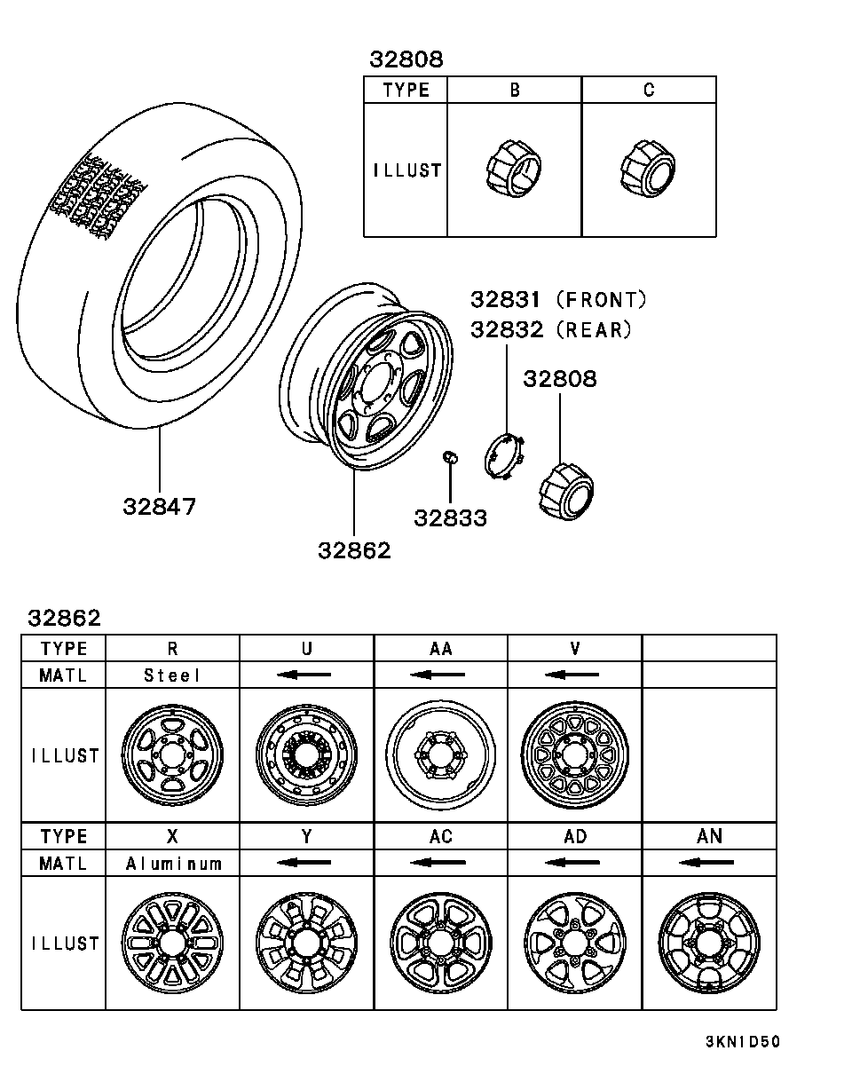 Mitsubishi MB579290 - Гайка на колелото vvparts.bg