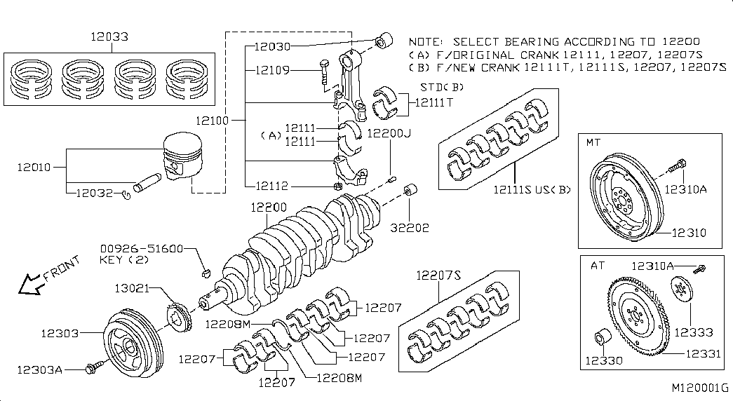 NISSAN 13021-EB300 - Комплект ангренажна верига vvparts.bg